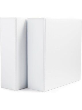 3-Inch D-Ring Binders, 2-Pack - Perfect for School, Home Office & Paper Storage